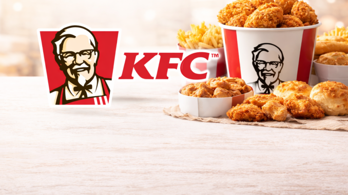 KFC Team Member preparing food and assisting customers in a restaurant environment