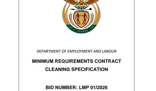 Department of Employment and Labour Cleaner government jobs with benefits South Africa. apply online